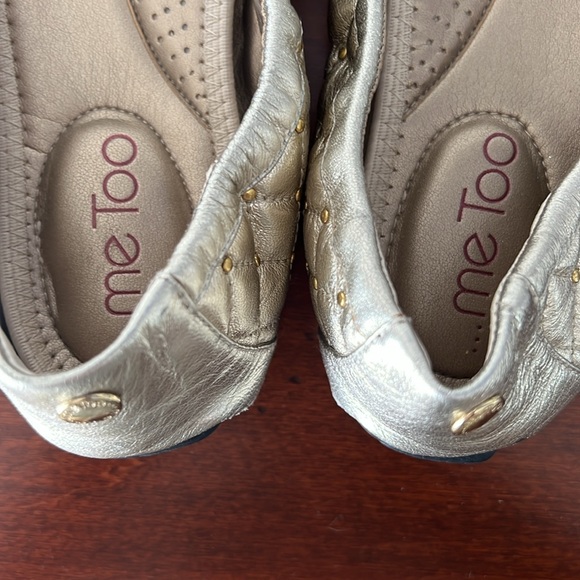 ME TOO Gold Ballet Flats - Picture 4 of 6